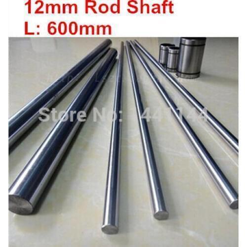 4pcs 12mm hardened linear shaft Dia 12mm - 600mm New Precision chrome plated linear round shaft rod