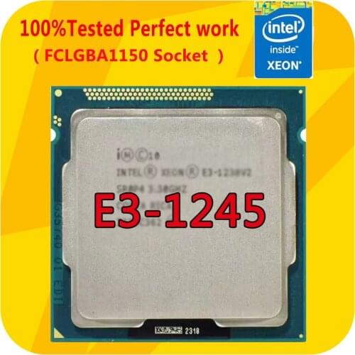 E3-1245 Intel Xeon E3-1245 3.3GHZ Quad-Core CPU Processor 8M LGA1155 for B75 H61 motherboard