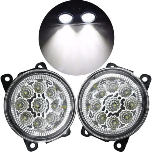 For Mitsubishi ASX L200 Pajero 4 Outlander Grandis 2003-2015 Fog Lights 2pcs LED halogen fog lamp headlights fog light foglights