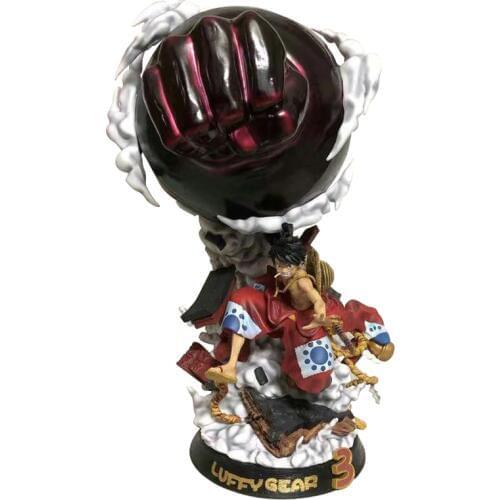Anime One Pieces F3 Kimono Luffy Gear third 3 Model Bound Man GK Statue 40cm PVC Action Figure Wano Country Collection Toy