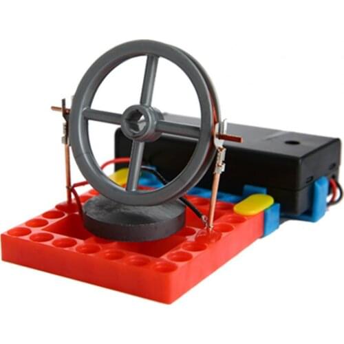 DIY Electric Motor Model Creative Educational Plastic Self-assembling Physical Science Experiments Toy Kit for Children