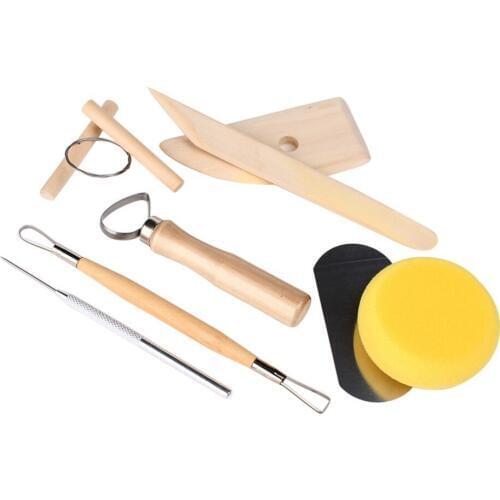 Fashion Hot Clay Tools Set Pottery Sculpture Tools Handmade Clay Sculpture DIY 8 PCS/set