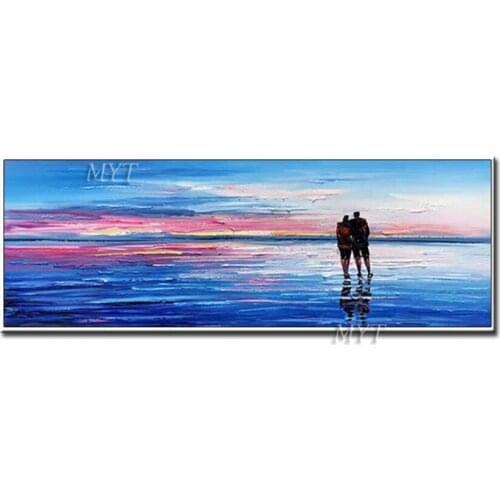The Two Men Stood In Each Others Arms Handpainted Paintings Wall Art Home Decor Picture Modern Oil Painting On Canvas Unframe