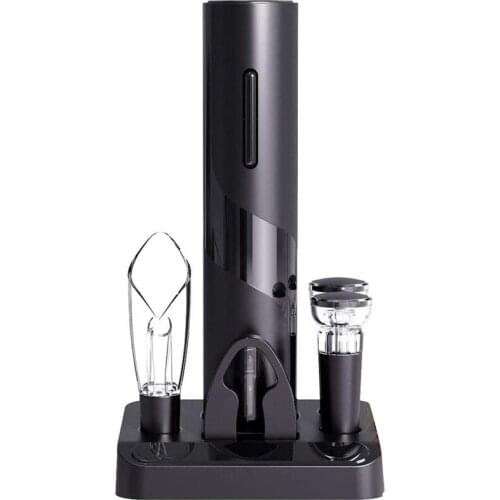 HOT-Electric Wine Opener Set, Automatic Wine Bottle Openers, Wine Aerator Pourer, Foil Cutter for Home and Gifts