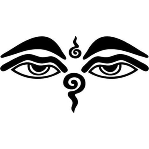 Mercy Buddha Eyes Bumper Sticker Personalized Vinyl Reflective Decals Good Quality Waterproof Sun Protection Anti-UV