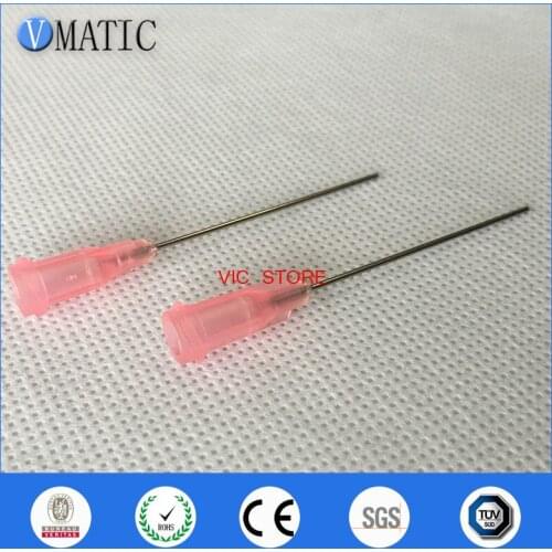 Free Shipping 100Pcs 1.5'' 20G Tip Luer Lock Glue Dispensing Needle Tip 1-1/2 Inch