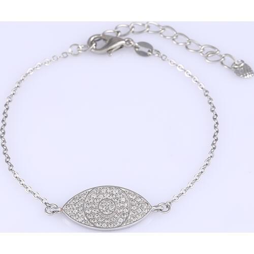 New Fashion Jewelry Shining Zircon Evil Eye Bracelets For Women Men Accessories Handmade Chain Friendship Bracelets Bijoux Gifts