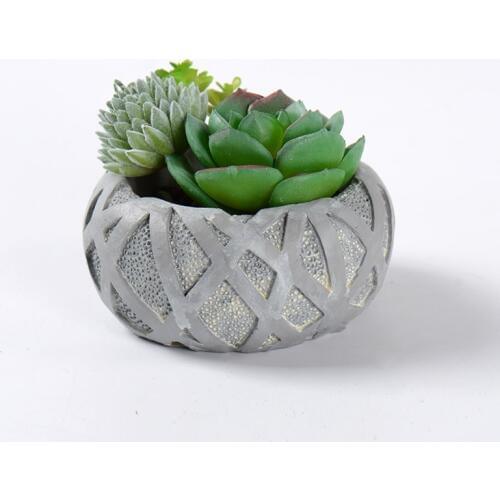 Nest Planter Silicone Concrete Mold DIY Handmade Cement Farmhouse Decor Tool Mould for Succulent Plants