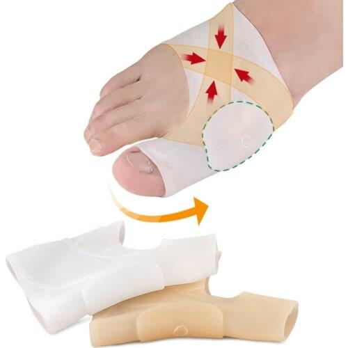 Silicone SEBS Big Toe Overlapping Separate Foot Toes Corrector Hallux Bulge Separator Big Toe Bone Toe Corrector Toe Separator