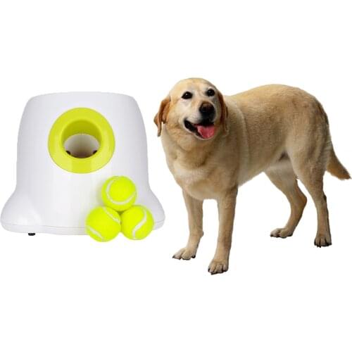Dog Pet Launcher Dogs Interactive Toy Tennis Ball Automatic Throw Machine Tennis Ball Throwing Machine for Small Medium Dog