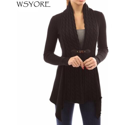 WSYORE Women Causal Sweater Cardigans New Spring and Autumn Long Sleeve Knitted Coats Female Tops NS626
