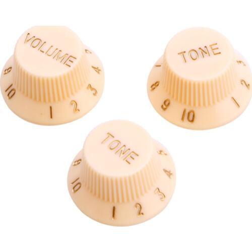 1 Volume 2 Tone Knob Button Guitar Control Knobs For FD ST Cream For Guitars