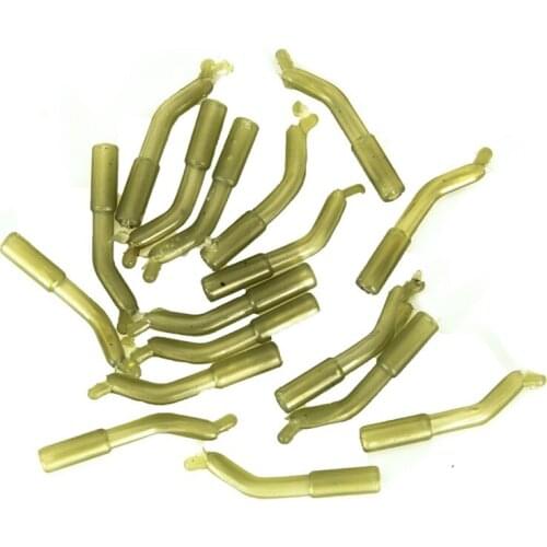 50pcs D Rig kickers hooks line aligners sleeve anti tangle sleeve for hair ronnie rigs end tackle Carp fishing Accessories