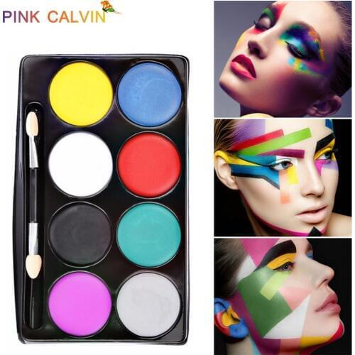 8 Colors Face Paint Halloween Makeup Body Art Paint Party Festival Schmink Non-toxic Washable Cosplay аквагрим Kids Face Paint