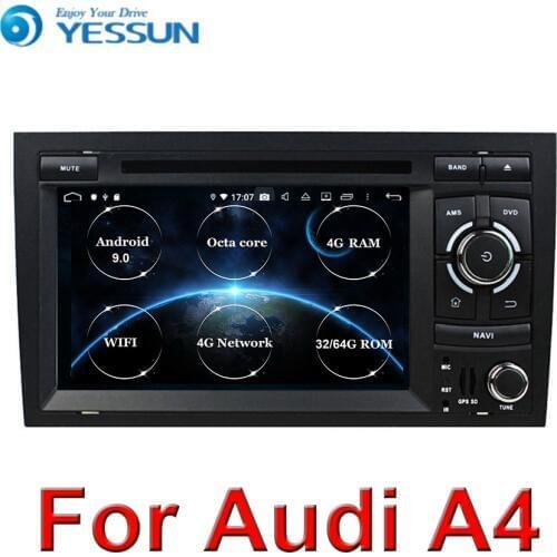 DSP 4G 64G Android 9.0 Car DVD PLAYER For AUDI A4 2002-2007 2008 GPS stereo multimedia navigation RADIO RECEIVER tape recorder