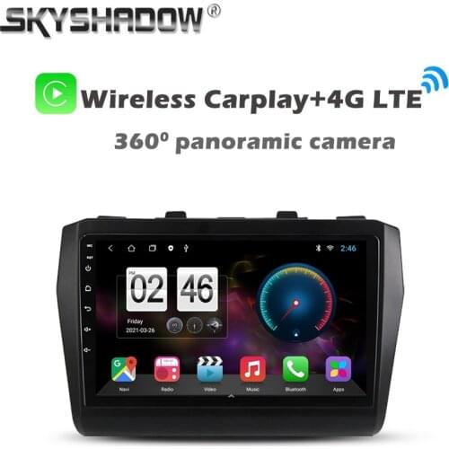 360 Panoramic Camera Carplay 6GB+128GB Android 10.0 Car DVD Player GPS WIFI Bluetooth RDS Radio For Suzuki Swift 2017 2018 2019