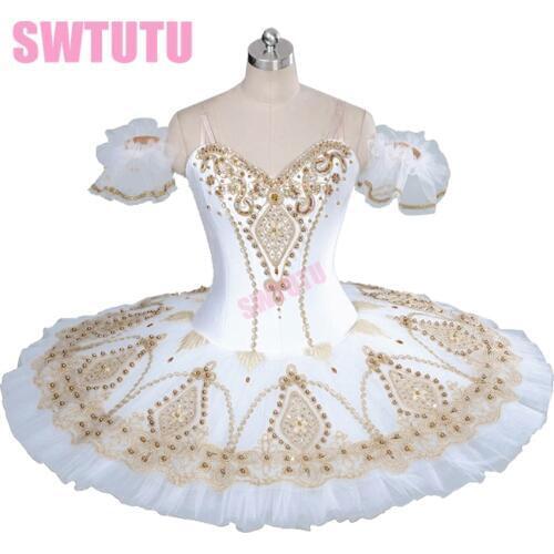 White swan lake ballet costumes tutu,girls professonal ballet tutu in white,classical ballet tutu dress BT9056