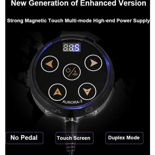 New Aurora-2 Tattoo Power Supply Strong Magnetic Touch Multi-mode High-end Power Supply Mini Tattoo LCD Power Regulator