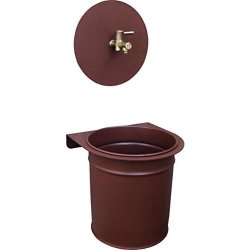 Bonfante point water wall palette bronze painted