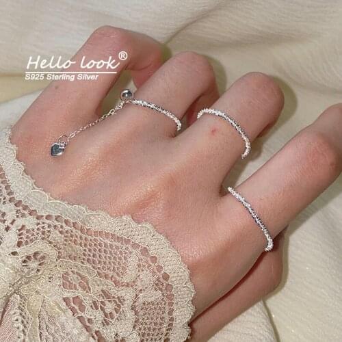 Hellolook Women's Silver Rings