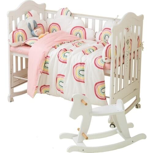 1pc baby bedding set cloud shape pillow bumper cotton crib