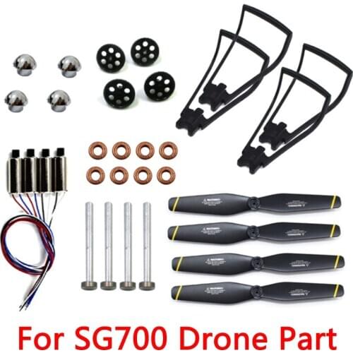 RC Drone SG700 SM107S Spare Part Kit Original Blade Propeller Protective Frame Guard Landing Gear Iron Shaft Motor Engine Etc