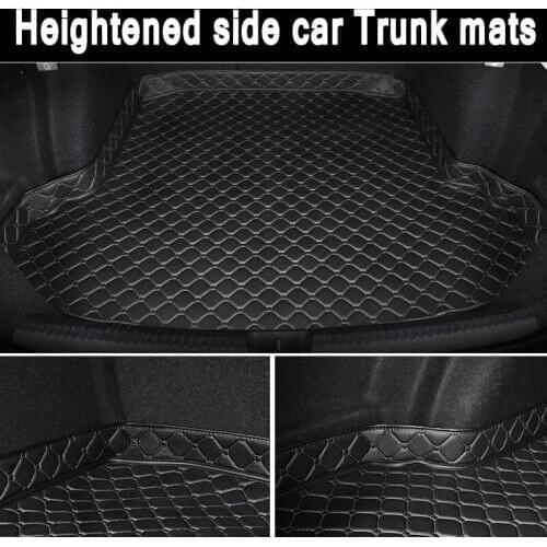 ZHAOYANHUA Custom fit Heightened side car Trunk mats for Mercedes-Benz C E S R GIK ML class CLA GLA A160 A180 B200 B180 CLA