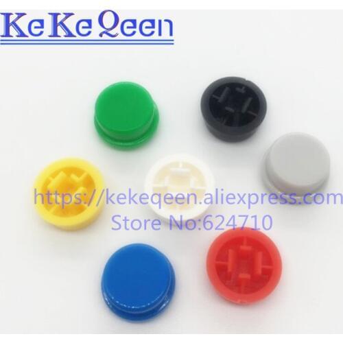 20pcs/lot Round Switch Button Cap A24 Can Be Used with 12*12*7.3 Switch (7 Colors)