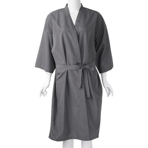 Salon Client Gown Lightweight Quick-dry Kimono Style Hair Gown for Clients T8DF