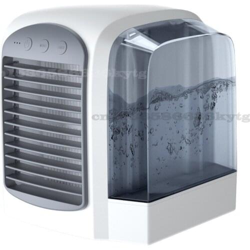 Water-cooled Small Air Conditioner Small Fan Household Mini Air Cooler Conditioner Fan USB Desktop Air Conditioner Fan Cooler
