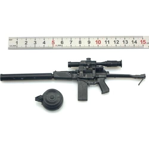 1/6 Scale 9A-91 Assemble Gun Model Puzzles Building Brick Military Weapon Sand Table Toy For Action Figure