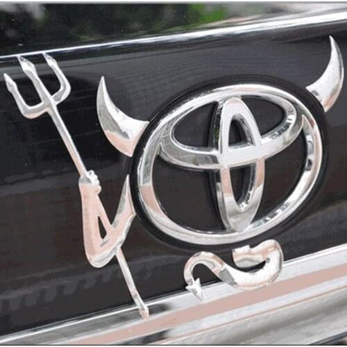 Little Devil Logo Modification Paste PVC Electroplating Car Creative Sticker Logo Cover Sticker #2