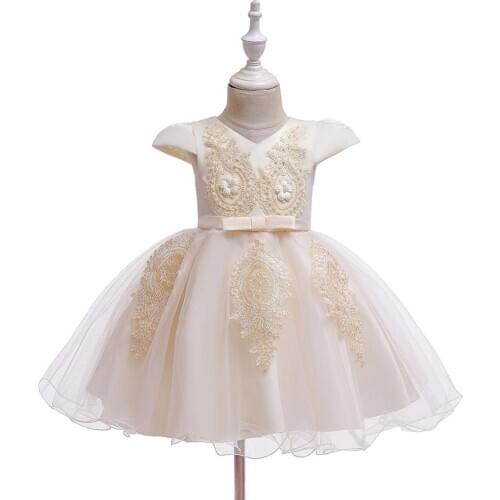 Hetiso Baby Girls Dresses Toddler Girl Party embroidery Children Clothing Ball Gowns Wedding Kids Dresses For Girls 12M 2 4 5Y