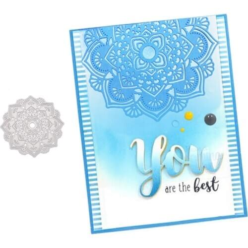 New Arrival Flower background Metal Cutting Dies for Scrapbooking Craft DIY Album Stencils Handmade Template Decoration Die Cut