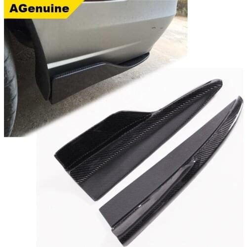 Carbon fiber rear bumper lip aprons rear bumper splitters for Ford Mustang 2009-2013