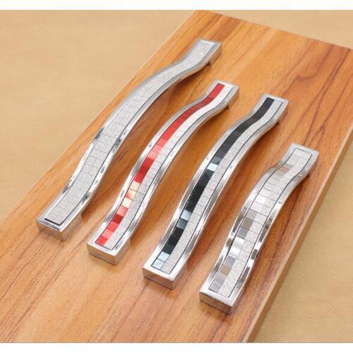 Pearl-lustre Crystal Handles Kitchen Cabinet Knobs Zinc Alloy Drawer Pulls Dresser Cupboard Door Knob YH1649