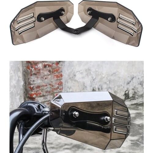 Motorcycle Adjustable Smoke Hand Guards Handguard Shield For Harley XL Dyna Softail VRSCD Protector Deflector For Honda CB VT XR