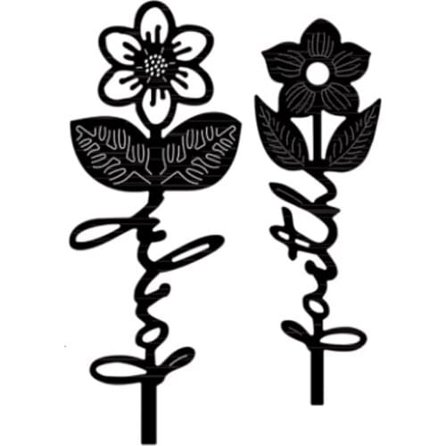 2pcs New Flower And Leaves Metal Cut Dies Stencils for Scrapbooking Photo Album Decorative Embossing DIY Paper Card Marking 2021