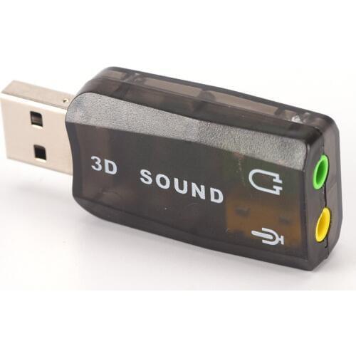 3D USB Sound Card USB Audio 5.1 External USB Sound Card Audio Adapter Mic Speaker Audio Interface For Laptop PC mini Data