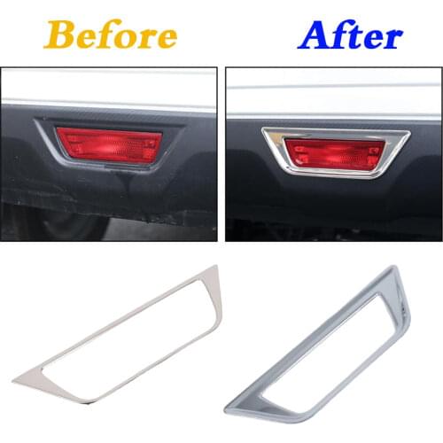 High Quality For Nissan Terra 2018 2019 2020 Car Body Back Tail Brake Skid Light Lamp 1pcs Frame Stick ABS Chrome Cover Trim