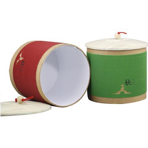 Xin Jia Yi Packaging Boxes Shandong Newest Design Rice Box with Ripe Lid 5kg Large Storage Organizer Tube Wine Art Paper Can