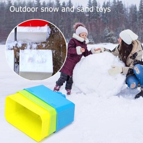 Funny Outdoor Winter Snow Block Snow Sand Mold Plastic Castle Foundation Brick Maker Mould Kids Children Playing Supplies