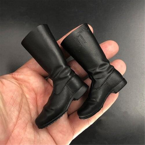 1:6th World War II German SS Defence Army Hollow Boots For 12" Male Body Doll
