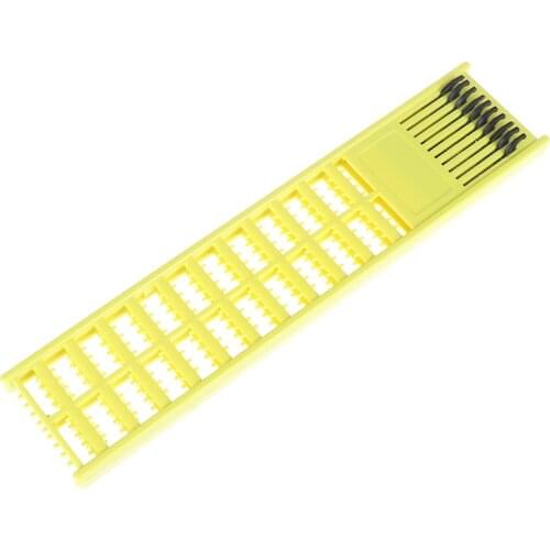 1PC Fishing Rig Board Plastic Double Side Spring Hooks Storage Catch Holder