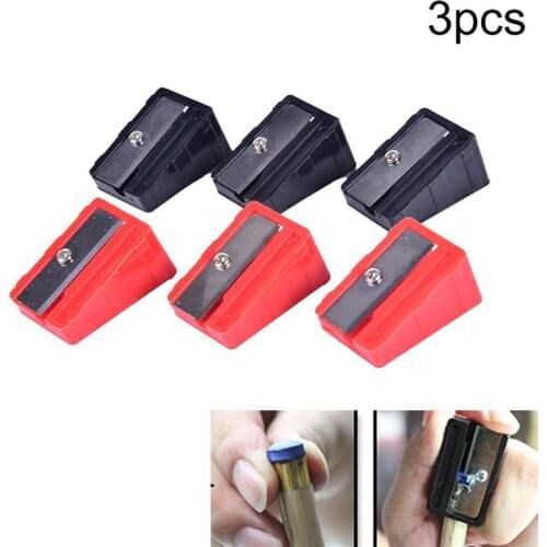3Pcs Cue Tip Shaper Corrector Billiard Pool Snooker Table Planer Repair Tools