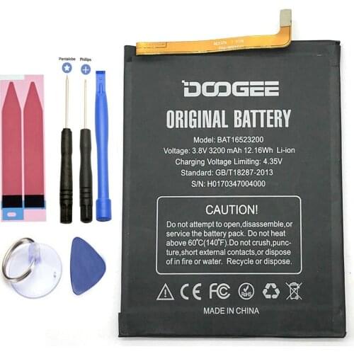 ISUNOO BAT16523200 Battery For DOOGEE Y6 Y6C Y6 Piano MTK6750 5.5inch Mobile Phone Batteries 3200mAh