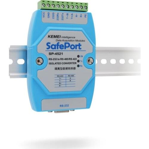 Active Isolated RS232 to RS485RS422 Bidirectional Converter Lightning Protection Industrial Grade RS232 Serial Port Module