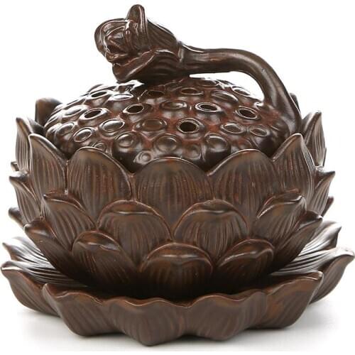 Fragrant incense road ceramic ornaments sandalwood incense coil Aloes rust enamel incense road lying accessories