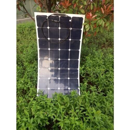 White 100w semi-soft solar panels, the use of US imports of A-level Sunpower chip conversion rate of 21.3