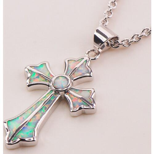 White Fire Opal 925 Sterling Silver Fashion Jewelry Pendant P117